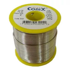 Solda Estanho 50x50 1.5mm C/ Fluxo Ra (t2) Rolo 500g - Cobix Nd