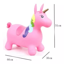 Inflable Saltarin Brinca Botador Animal Salto Para Niños Color Rosa