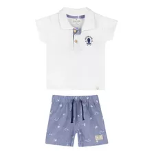 Conjunto Infantil Verão Menino Colorittá Camisa Polo/bermuda