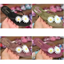 Chinelo Flor Lu E Lua Atacado Caixa Com 12 Pares Do 25 Ao 32