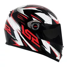 Capacete Ls2 Ff358 Draze Black, Red Tamanho Do Capacete Xl Cor Black/red Desenho Draze