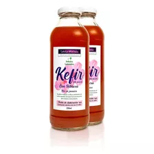 Kefir De Agua Con Flor De Jamaica Probiótico 500ml (2 Und)