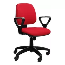 Silla Petra Escritorio Pc Trabajo Basculante Neumática Roja