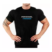 Camiseta Personal Trainer Blue Academia Fit Cores Algodão!