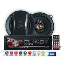 Combo Stéreo Usb Sd Radiobluetooth + Parlantes 5 1/4 Matrix