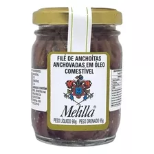 Filé De Anchova Aliche Argentino Melilla 90g Sardela Pizza