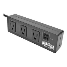 Tripp Lite 3 Outlet Surge Protector Power Strip, Cable De 6