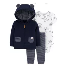 Carters Set 3 Piezas Body Campera Pantalon Animales