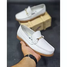 Zapato Náutico En Cuero Para Caballero Original 