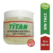 Levadura Titan Natural En Copos Pack 12 X 200 Gr - Sin Tacc