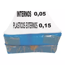 100 Plástico Exter 0,15 + 50 Inter 0,06lps Vinil Sacos