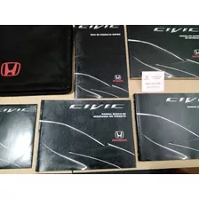 Manual Proprietário Honda Civic 2012 2013 + Case Original -