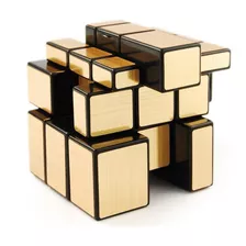 Cubo Rubik Moyu Mirror Qiyi 3 X 3 X 3 Dorado O Plateado X1