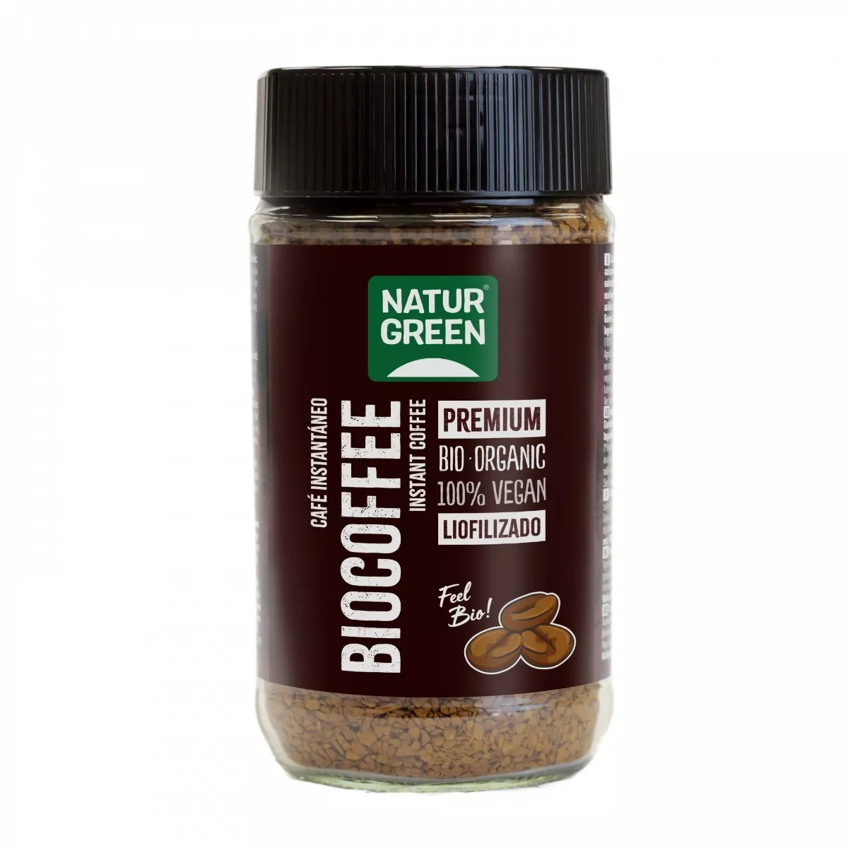 Naturgreen Biocoffee Cafe Organico Liofilizado 100 Gramos
