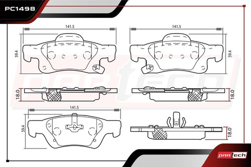 Balatas Traseras Jeep Grand Cherokee 3.6l 2017 Foto 2