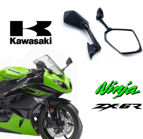 Par De Espejos Para Kawasaki Zx6r 2009 2010 2011 2012 Nuevos Foto 2