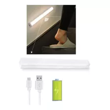 Lampara Tubo Luz Led Recargable Sensor De Movimiento 30cm 