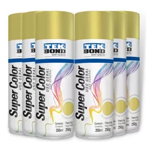 Kit C/06 Tintas Spray Tek Bond Uso Geral Varias Cores 350ml