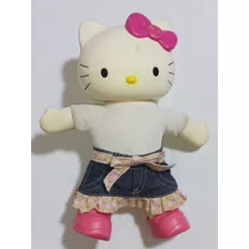 Boneca Hello Kitty Fashion Saia Jeans Multibrink 28cm 2005