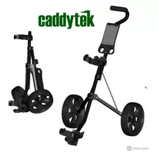 Carro Manual Golf Caddytek Junior - 2 Ruedas Color Negro