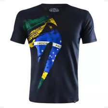 Camiseta Venum Brazilian Flags Muay Thai Jiu Jitsu Camisa