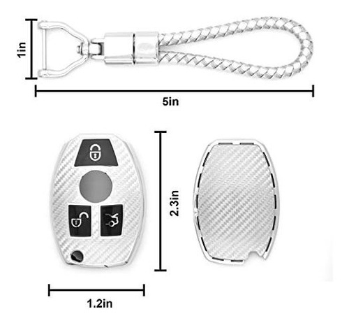 Carcasa Para Llaves, Fengleauto Para Mercedes Benz Key Fob C Foto 5