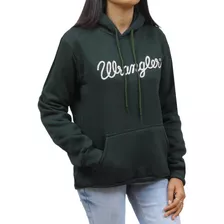 Moletom Feminino Com Capuz Verde Wrangler 34053