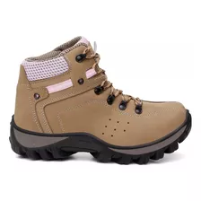 Bota Coturno Adventure Trilha Feminina 100% Couro Legítimo 