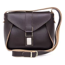 Bolsa Feminina Pequena Alça Regulável Fashion Marrom 8180