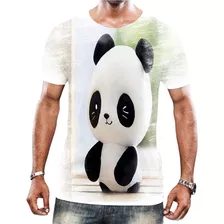 Camiseta Camisa Personalizada Urso Panda Animais Floreta 9