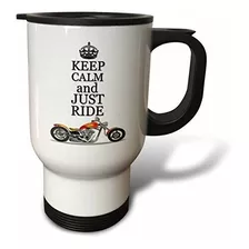 3drose Keep Calm And Just Ride Cool Motorcycles - Taza De Vi