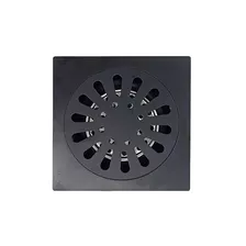 Rejilla Para Baño Piso. Suelo. Ac. Inox. 15x15cm Negro Mate