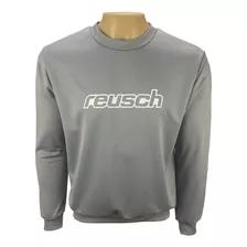 Blusão Moletom Reusch Training Cinza 100% Poliéster