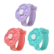 Pop It Original Silicona Antiestrés Reloj Spinner Combo X 3