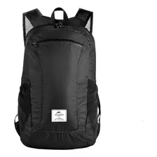 Mochila Senderismo Impermeable Plegable Negra 18l