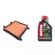 Kit Service Honda Xr 190 Filtro Aire + Motul 5100