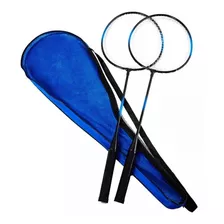 Kit Badminton 2 Raquetes + 3 Petecas + Bolsa Envio Imediato