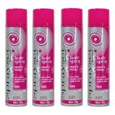 Kit 4 Hair Spray Set Fixador De Cabelo Penteado Forte 400ml 