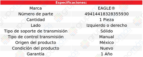 Soporte Trans Izq/der Eagle Bmw 318ti L4 1.9l 96 A 98 Foto 3