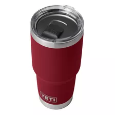 Vaso Yeti De Acero Inoxidable, Con Tapa, 890 Ml, Rojo Oscuro