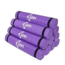 Pack 10 Colchoneta Mat Yoga Fitness Premium 6mm Army