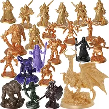 Lote 22 Miniaturas Rpg Dungeons Dragons Dnd C/ Dragão Grande