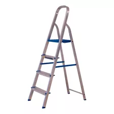 Escalera Tipo Tijera Alumasa 960520 De Aluminio Plateado/azul