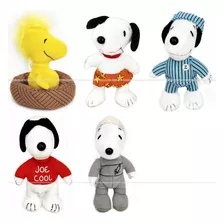 5 Snoopy Pelucia Peanuts Mc Donalds Coleção 2005 Woodstock