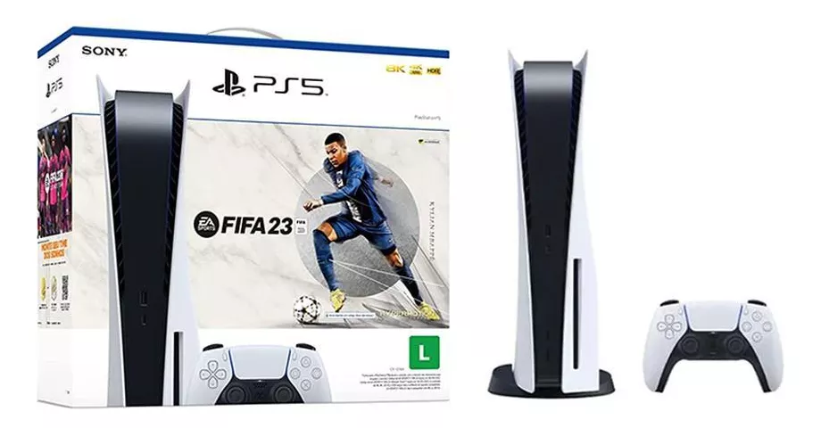 Console Playstation 5, Versão Com Mídia + Jogo Fifa 23 - Ps5