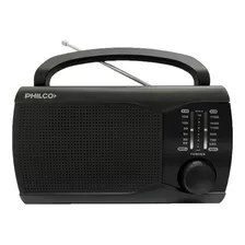 Philco Prm60 Radio Dual Am-fm Pilas Electrica Color Negro