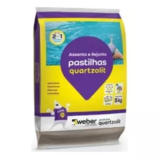 Assenta Rejunta Pastilhas Piscina Quartzolit 5kg Marrom Café