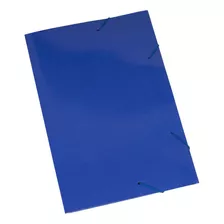 Pasta Papelão Com Elástico Polycart Azul 340 X 230mm 20un