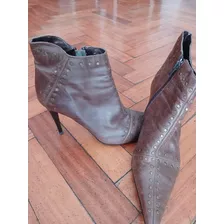 Botas Damas De Vestir Con Tachas Taco Aguja De 9 Cm