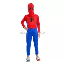 Fantasia Homem Aranha Spiderman Infantil De Criança Mascara